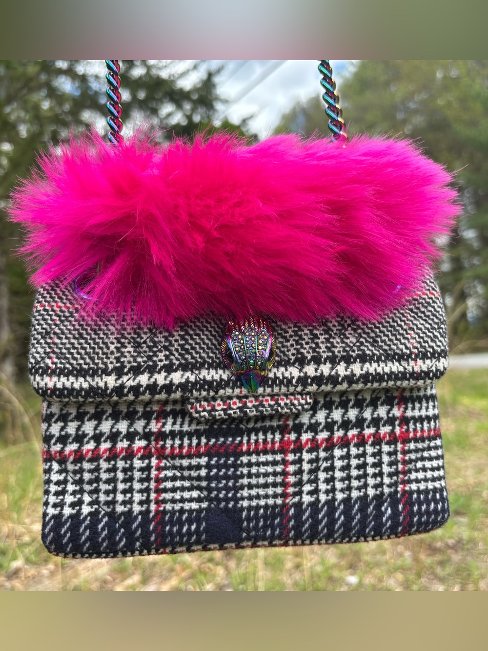 Kurt Geiger London Tweed Crossbody Bag Limited Edition